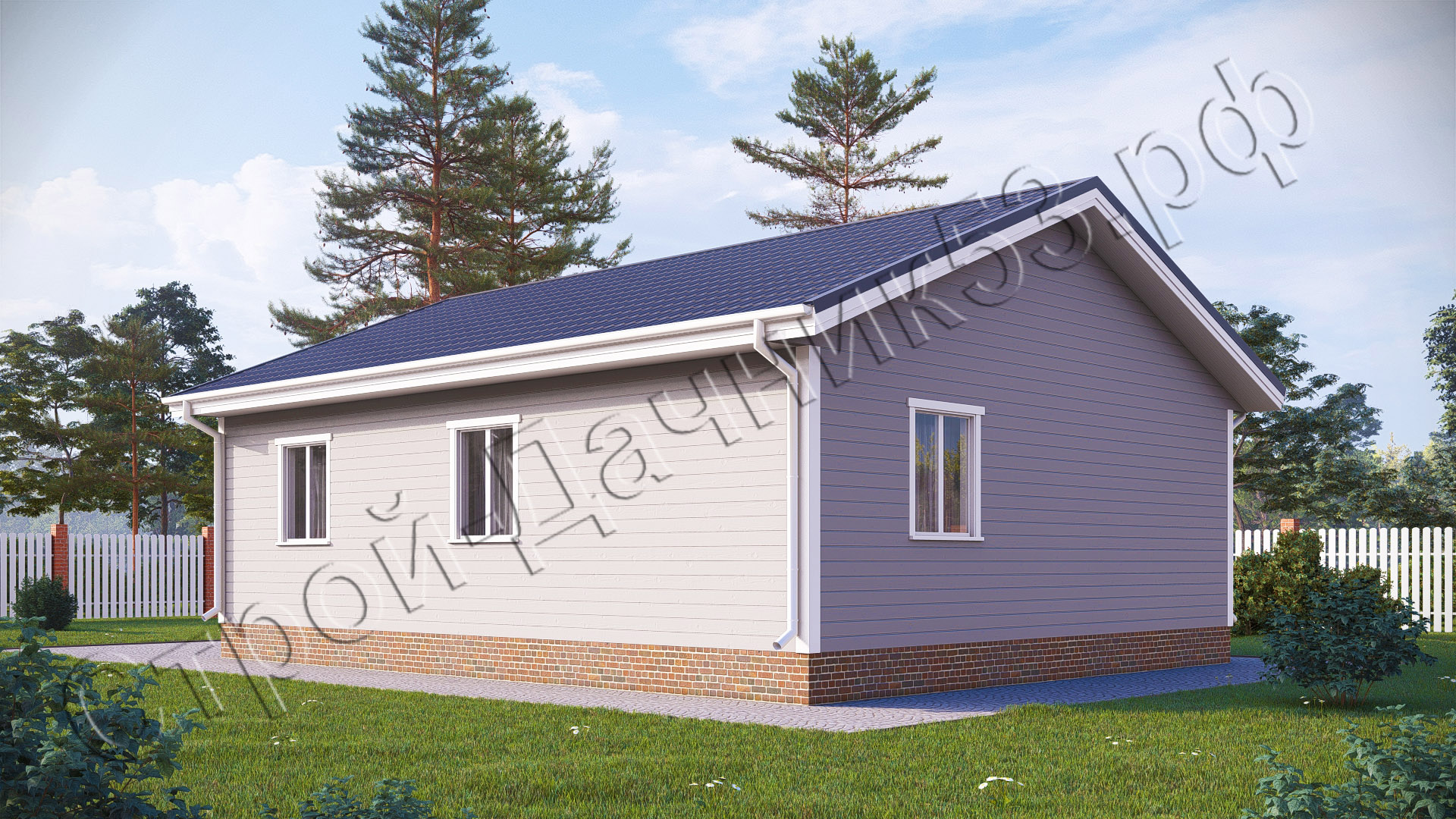 Проект каркасно-щитового дома Д–31